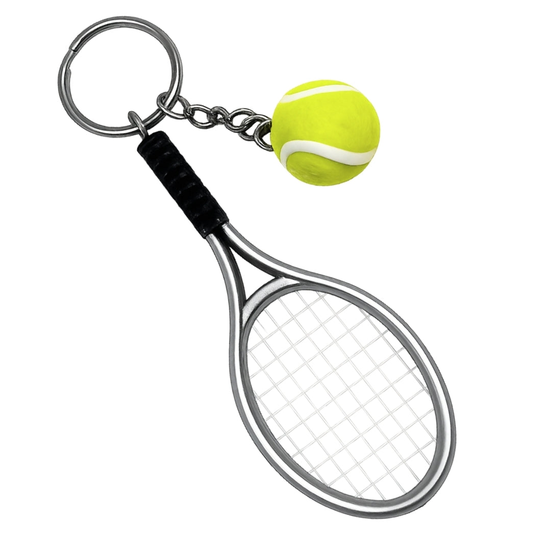 Sportnyckelring med tennisracket – present till tennisspelare - TRK-004