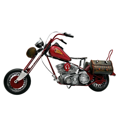 Stor metallmodell Klassisk motorcykel - 040SMT