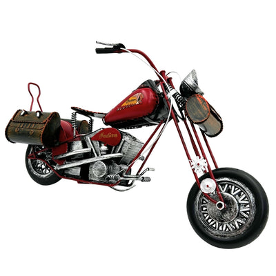 Stor metallmodell Klassisk motorcykel - 040SMT