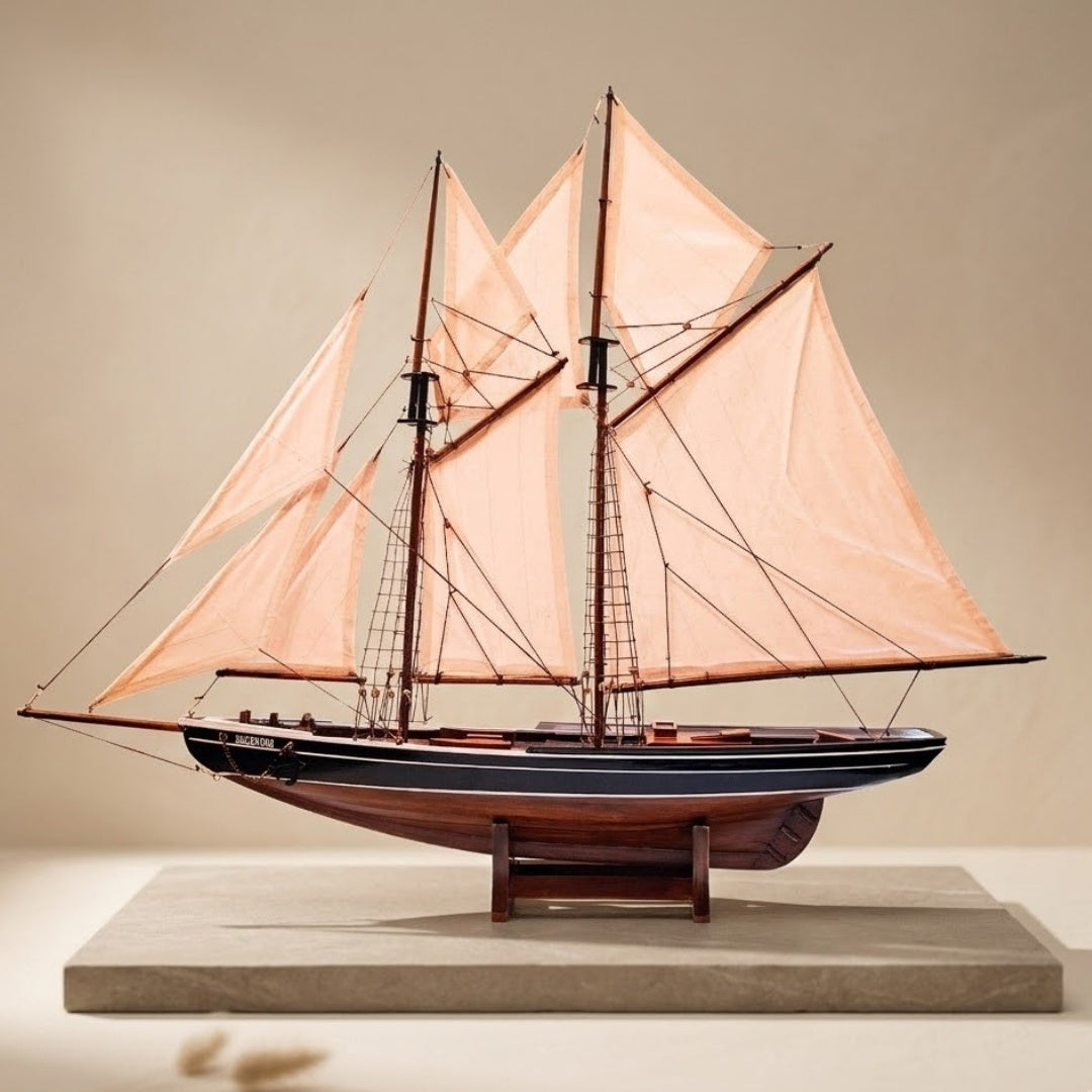 Modell av skonaren Bluenose - maritim dekoration 78 cm – 518