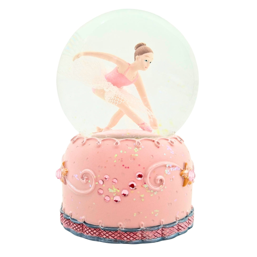 Speldosa med dansande ballerina i glaskula, 12cm - MG-19016