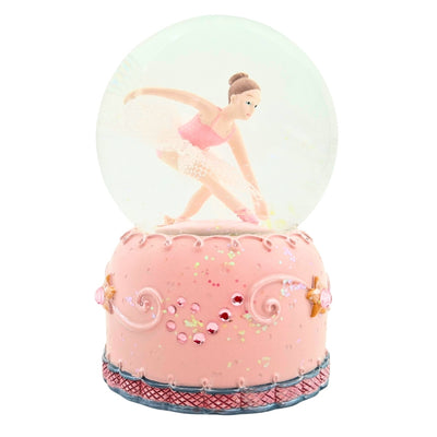 Speldosa med dansande ballerina i glaskula, 12cm - MG-19016