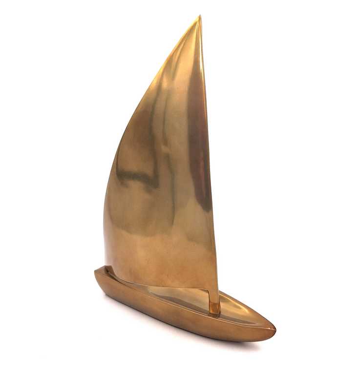 Stor segelbåt – aluminium – 47x38 cm – N-3044