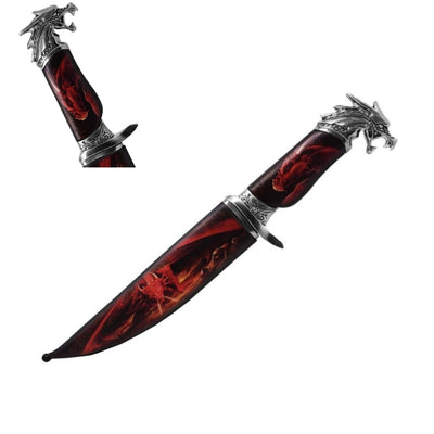 Dekorativ ståldolk - Drakhandtag - SW-189