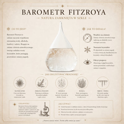 Fitzroys Stormbarometer i Träinfattning - Droppe Storm Glass – BAW1