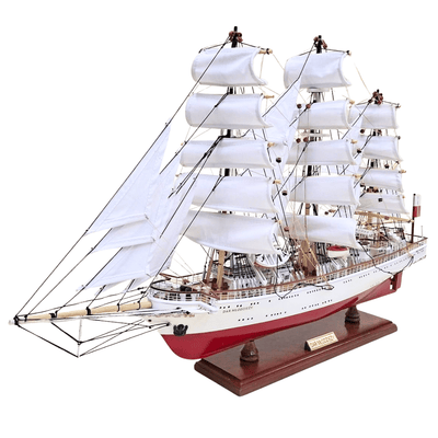 Exklusiv modell av segelfartyget Dar Młodzieży XXL 71 cm, med möjlighet till personlig gravyr