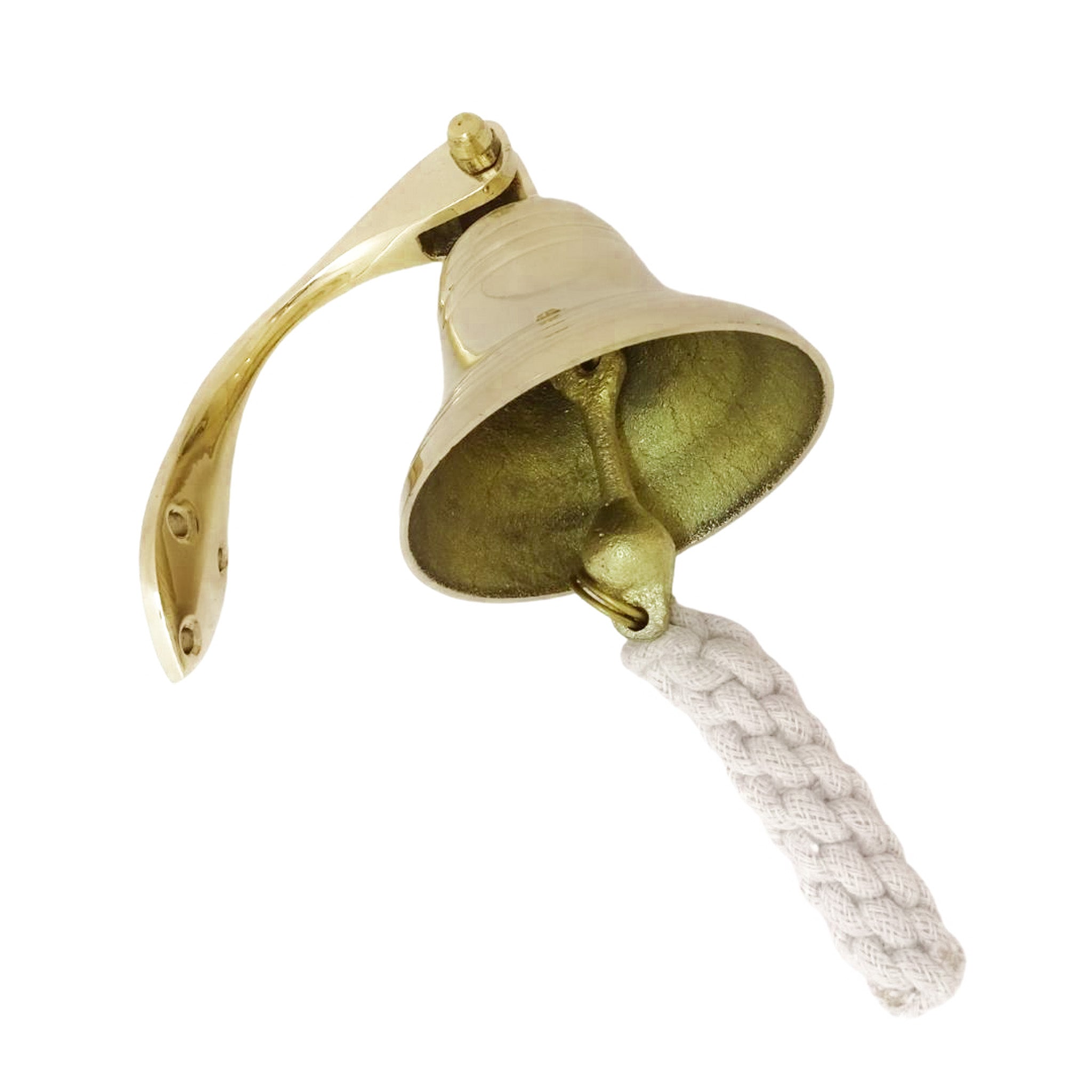 Mässingsskeppsklocka HB36/4 med diameter 10 cm och möjlighet till personlig gravyr