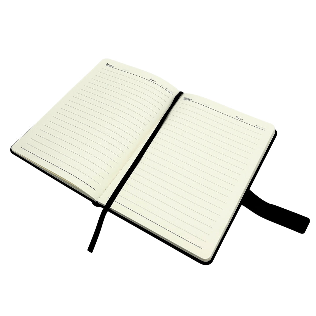 Elegant presentset - anteckningsbok i läder med paraply och penna i presentask - EE12