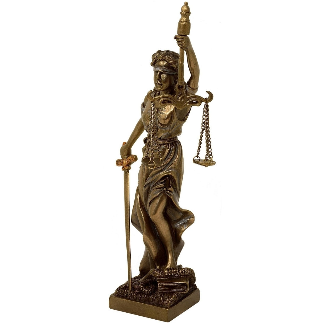 Figur av Themis, rättvisans gudinna, 20 cm - present till jurist – MC-90184