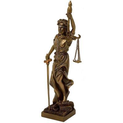 Figur av Themis, rättvisans gudinna, 20 cm - present till jurist – MC-90184