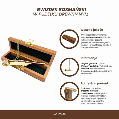 Båtsmansvisselpipa i träask – NC103186