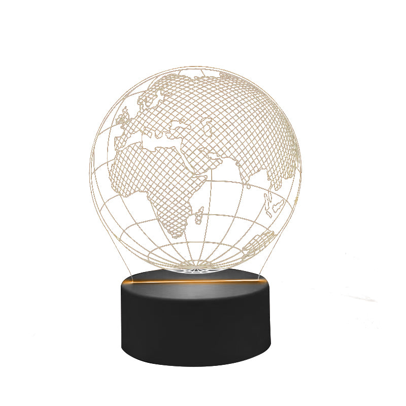 LED-lampa - Glob - 7 olika färger - USB - P108