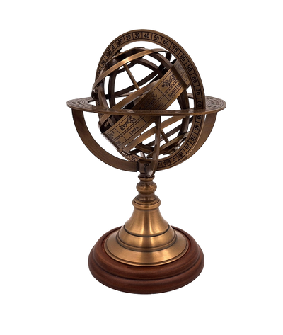 Astrolabium i mässing – höjd 21cm - AMG140