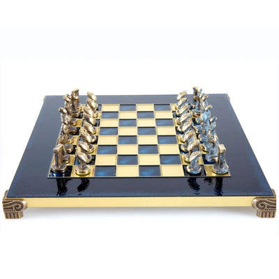 Lyxigt metallschack Cycladic 28x28cm - S22B