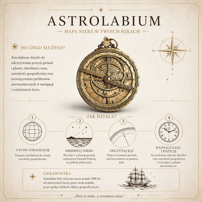 Europeiskt astrolabium – premiumrenässansreplik – H32