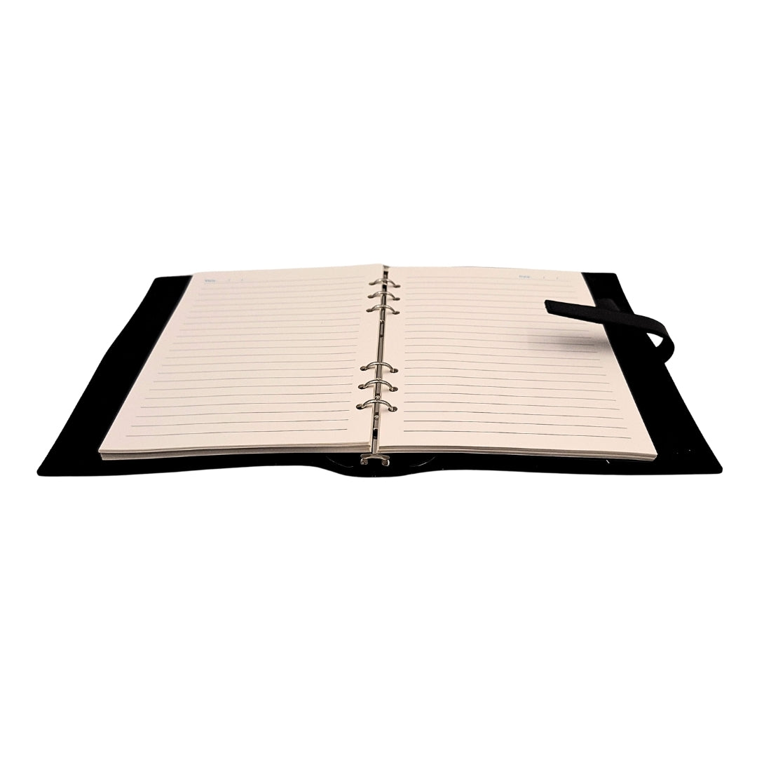 Elegant A5-läderanteckningsbok vintage retro med lås – dagbok/journal – EE4
