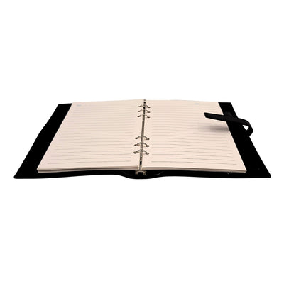Elegant A5-läderanteckningsbok vintage retro med lås – dagbok/journal – EE4