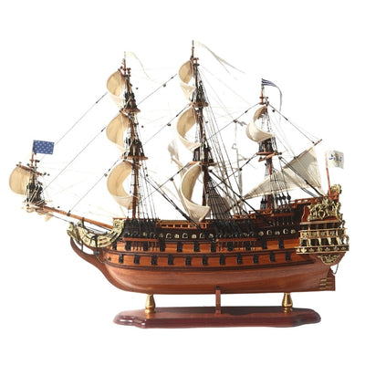 Lyxig modell av segelfartyget Soleil Royal 65 cm - SOL6, med möjlighet till personlig gravyr