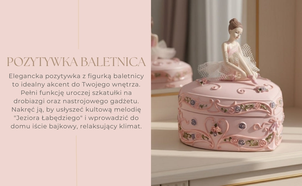 Speldosa Liten Ask Ballerina Hjärta Svansjön – MP-19031
