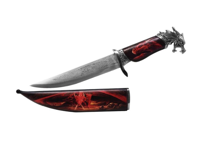 Dekorativ ståldolk - Drakhandtag - SW-189