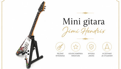 Minigitarr Jimi Hendrix - Psykedelisk F. V - MGT-1182