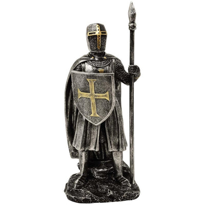 Figur Riddare med spjut 20 cm polyresin - MC-23080