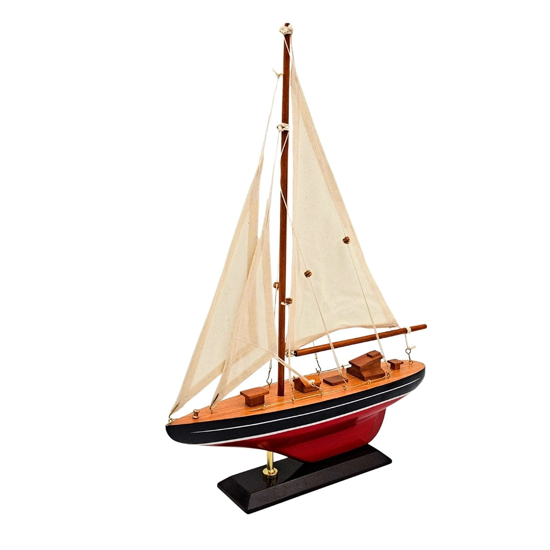 Trämodell av segelyacht - F1705