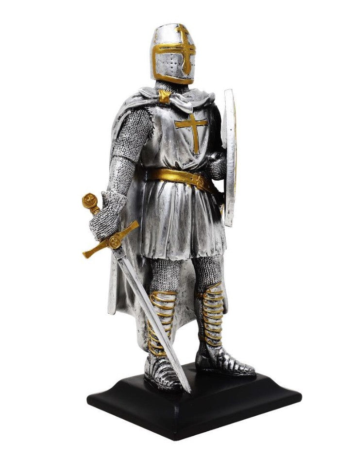 Riddare - korsfarare - stor figur i polyresin - MC-36049