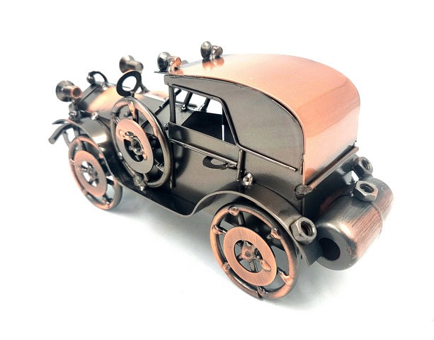 Metallmodell av retroautomobil, bildekoration vintage - Q87