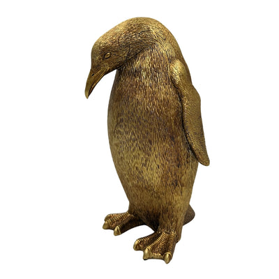Dekorativ figur Gyllene pingvin Höjd 20,5 cm – 3989FJZ
