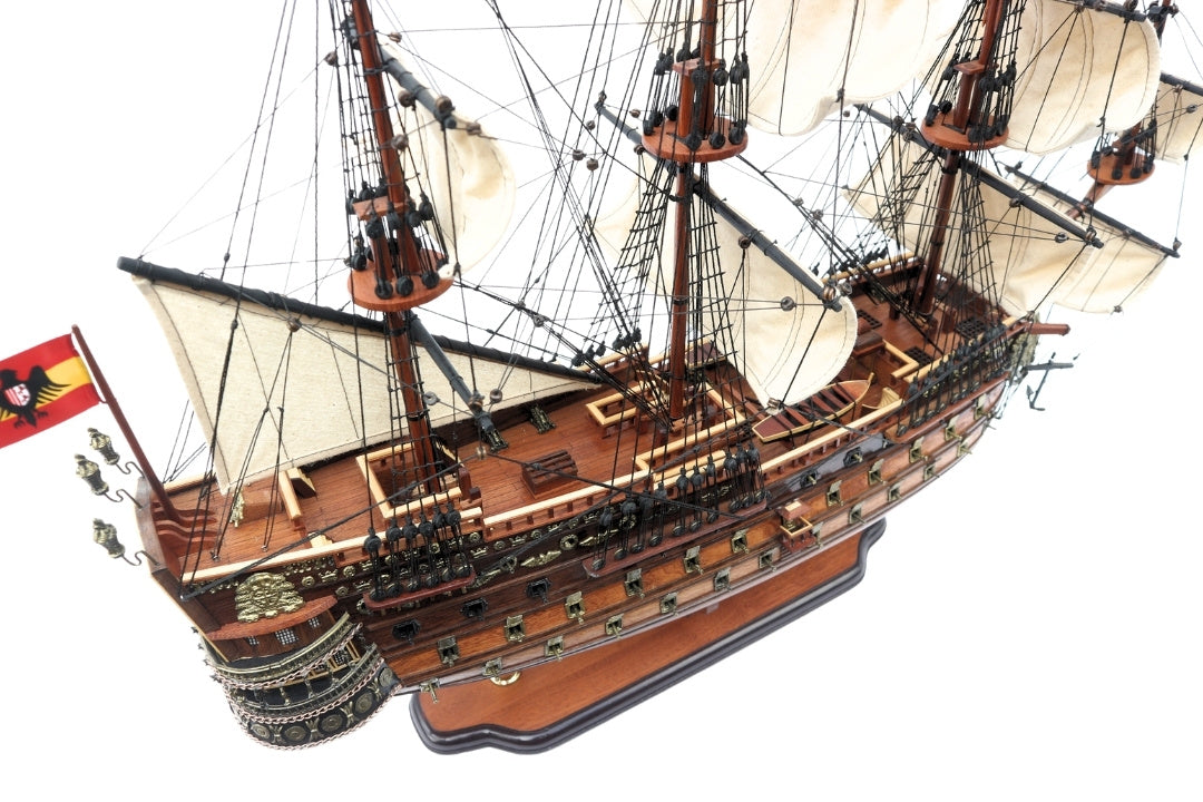 Modell av segelfartyget San Felipe 80 cm, med möjlighet till personlig gravyr