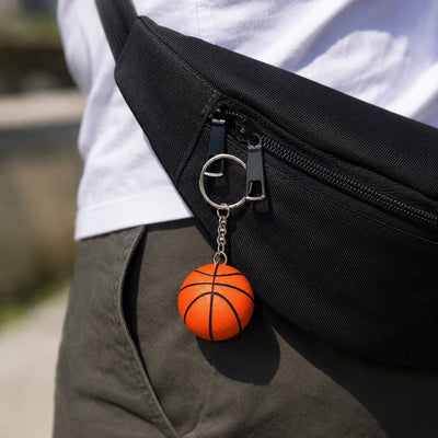 Sportnyckelring med basketboll – present till basketspelare - BBK-001