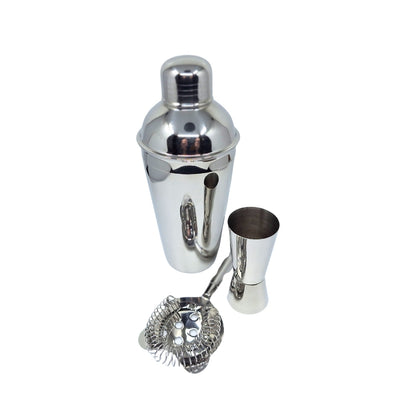Bartenderset – 3 delar Shaker Jigger Strainer - BS48171