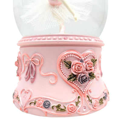 Speldosa Dansande Ballerina i Glaskula 15cm – MG-963