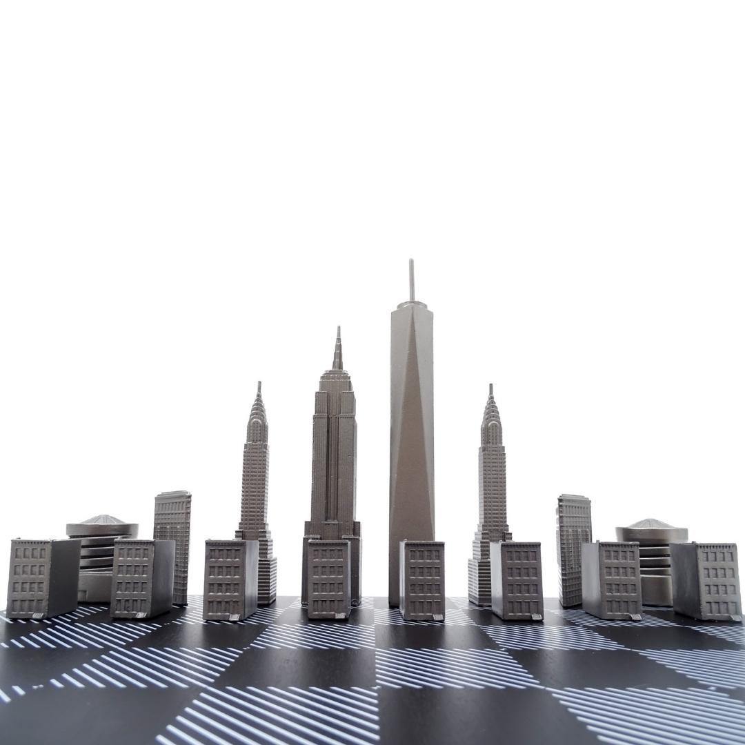 Designschack Skyline New York i rostfritt stål – NY