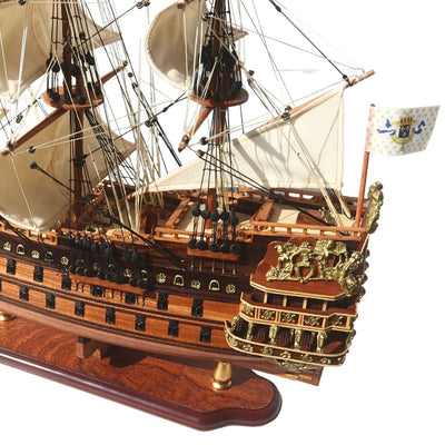 Lyxig modell av segelfartyget Soleil Royal 65 cm - SOL6, med möjlighet till personlig gravyr