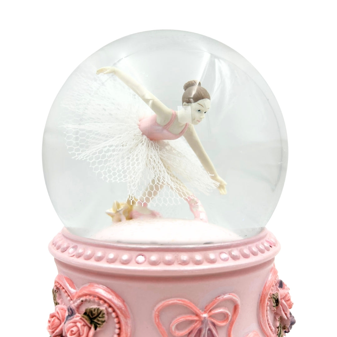 Speldosa Dansande Ballerina i Glaskula 15cm – MG-963