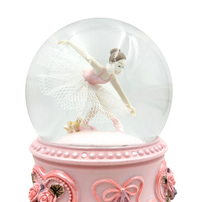 Speldosa Dansande Ballerina i Glaskula 15cm – MG-963