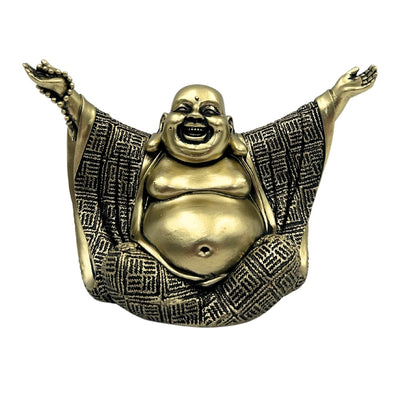 Buddhafigur – glad Buddha – gyllene dekoration - 4406FJH