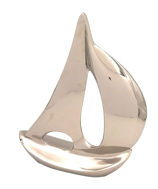 Stor yachtmodell - metall - 36cm - N-1647