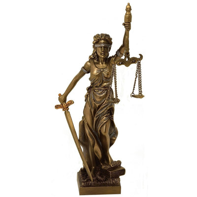 Figur av Themis, rättvisans gudinna, 20 cm - present till jurist – MC-90184