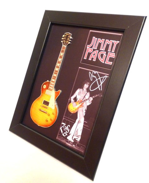 Minigitarr i stil med Jimmy Page i ram FMG-012