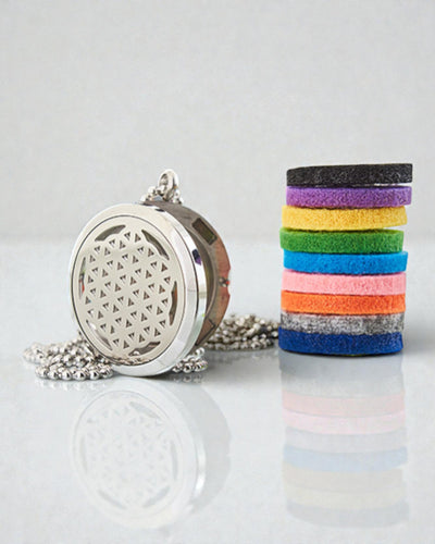 VitaFlora – Halsband för aromaterapi Livets blomma 30 mm