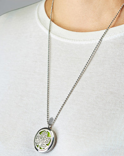 Halsband Aromalife Chakra OM – Doftmedaljong 30 mm