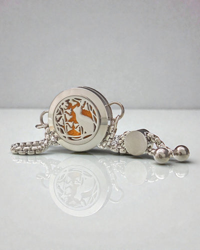 Armband Aromalife Kattblom – doftmedaljong, katt och blommor 20 mm