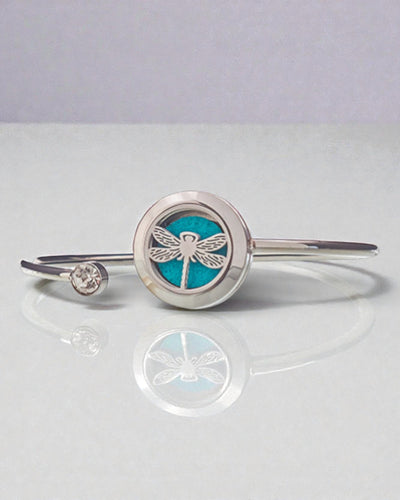 Aromalife Drakens ande-armband – doftmedaljong med trollslända 20 mm