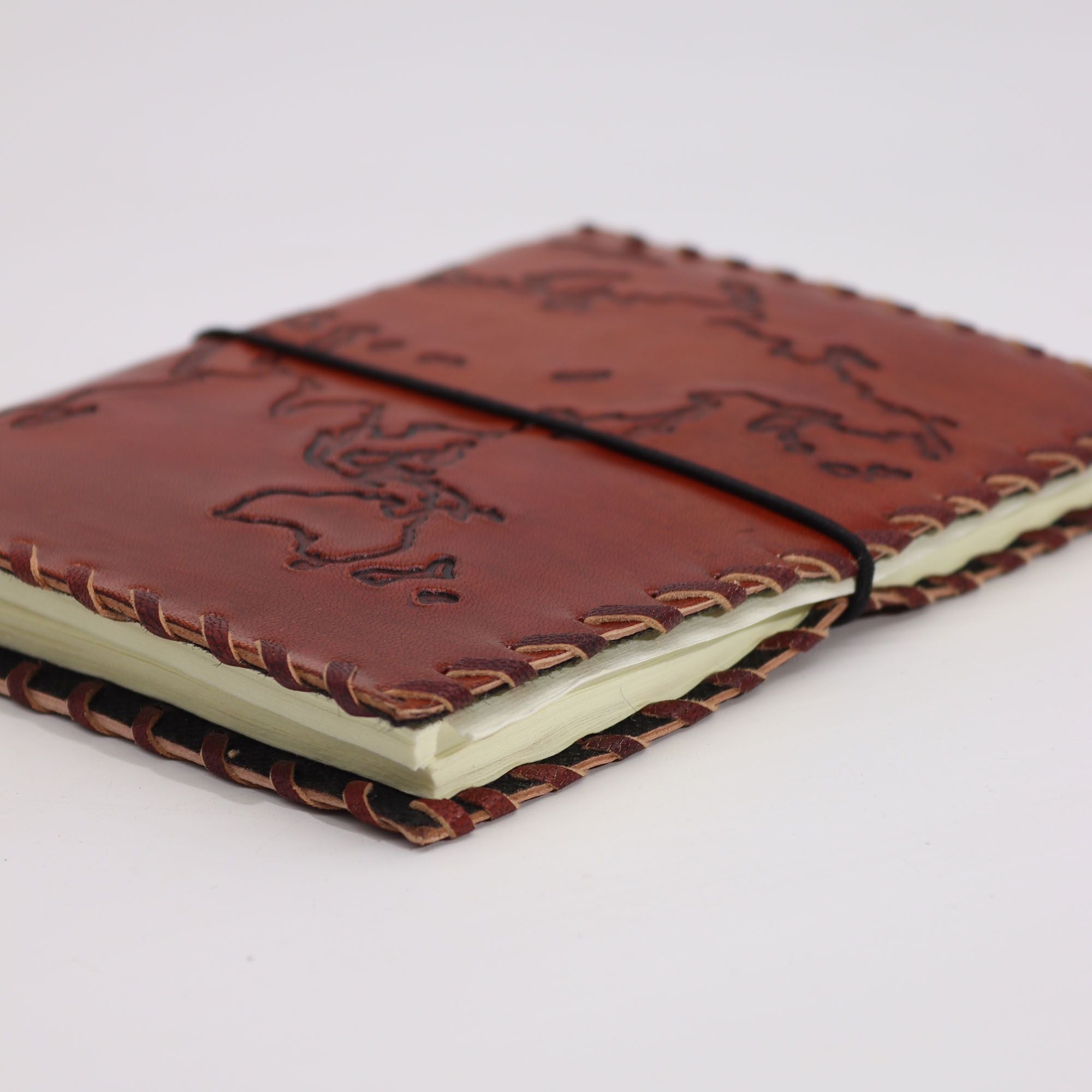 Läderresedagbok Light Tan 17x13 cm