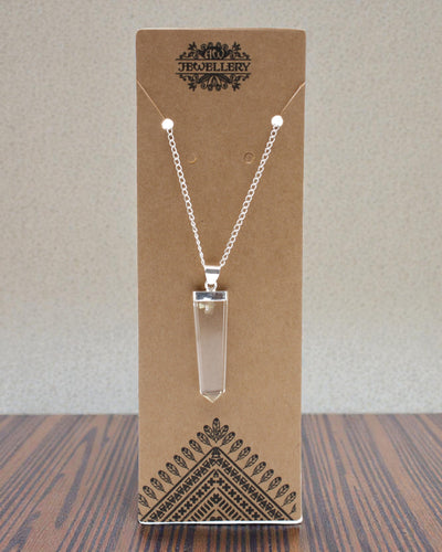 Crystal Ray – Platt hänge av bergkristall med kristallslipning