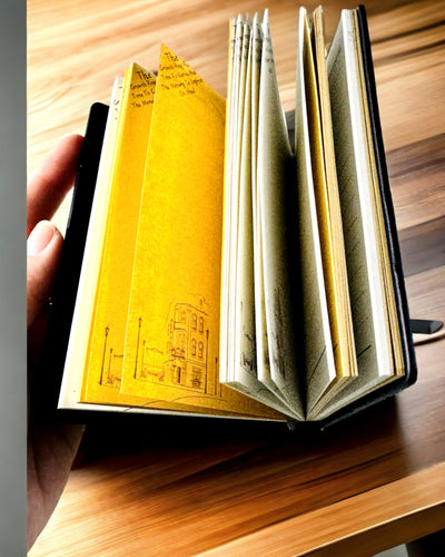 Vintage Dagbok "Livets Träd" A6 - Elegant Präglat Omslag av Konstläder, 100 Sidor