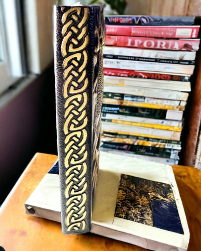 Vintage Dagbok "Livets Träd" A6 - Elegant Präglat Omslag av Konstläder, 100 Sidor